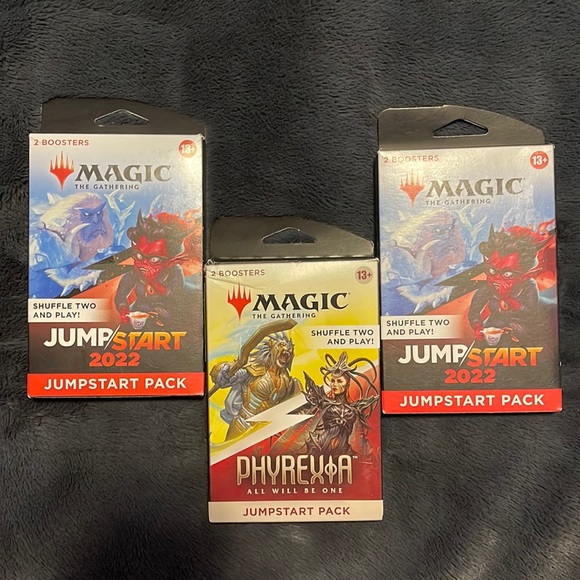 NEW- Magic the gathering jumpstart packs - 120 cards total - 2022 and phyrexia - Picture 1 of 11